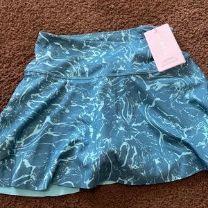 athleta ace printed tennis skort